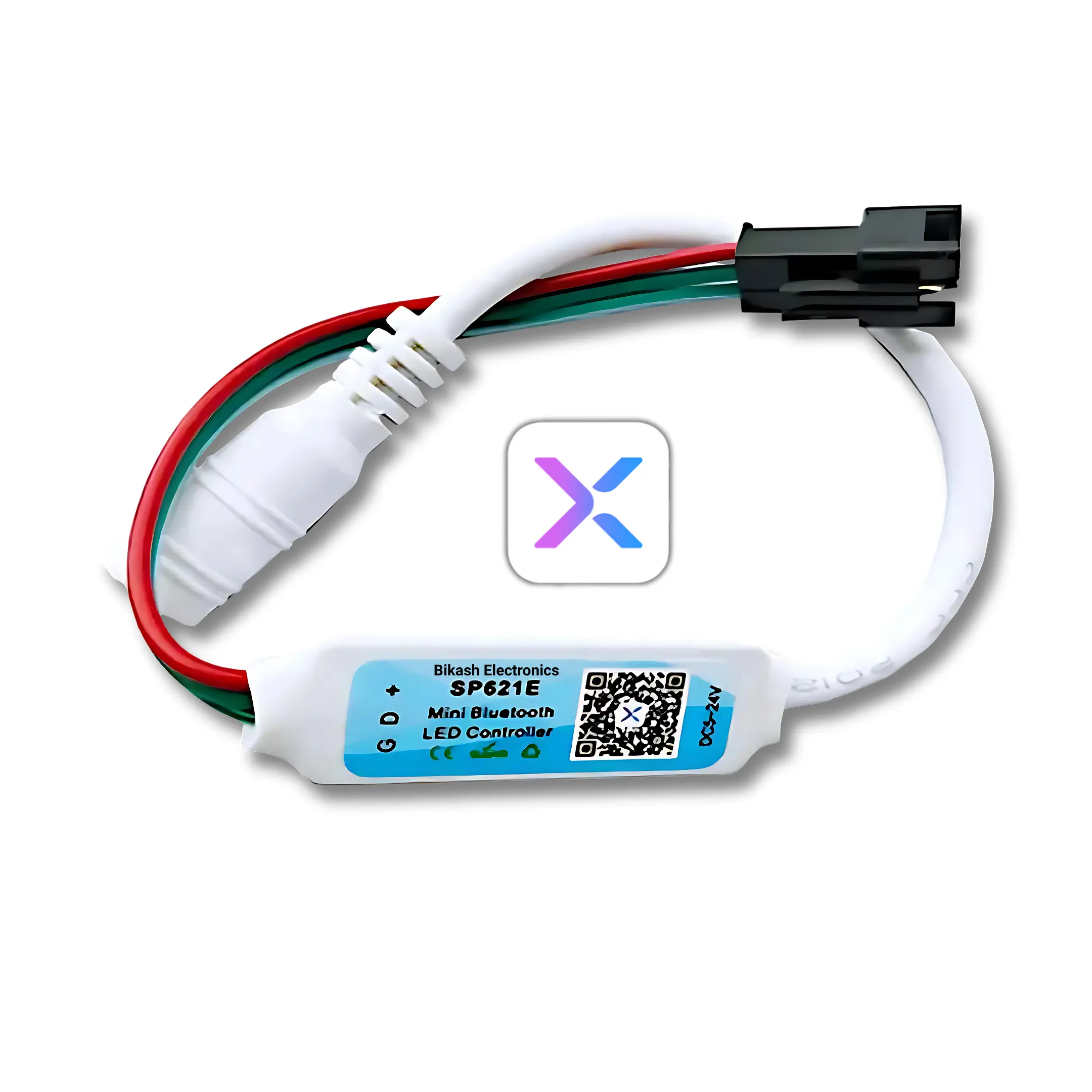 SP621E MINI Bluetooth Pixel LED Controller | RGB Addressable Strip Control SP621E MINI BLUETOOTH PIXEL LED CONTROLLER