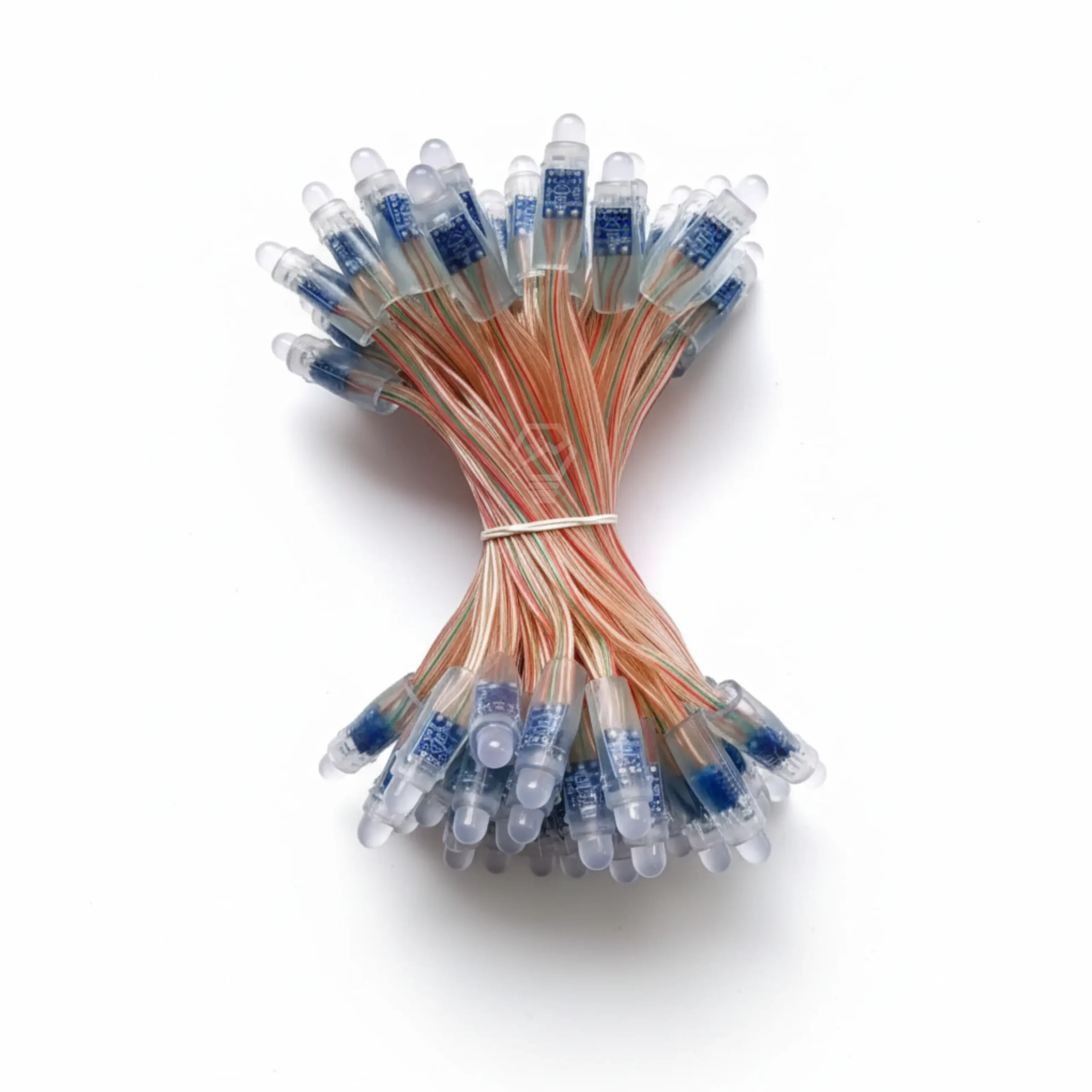 Gel Wire Pixel LED String 50 RGB Nodes 20ft 5-inch spacing IC1903 IC2811