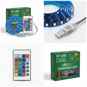 Pixel LED Fire Works all