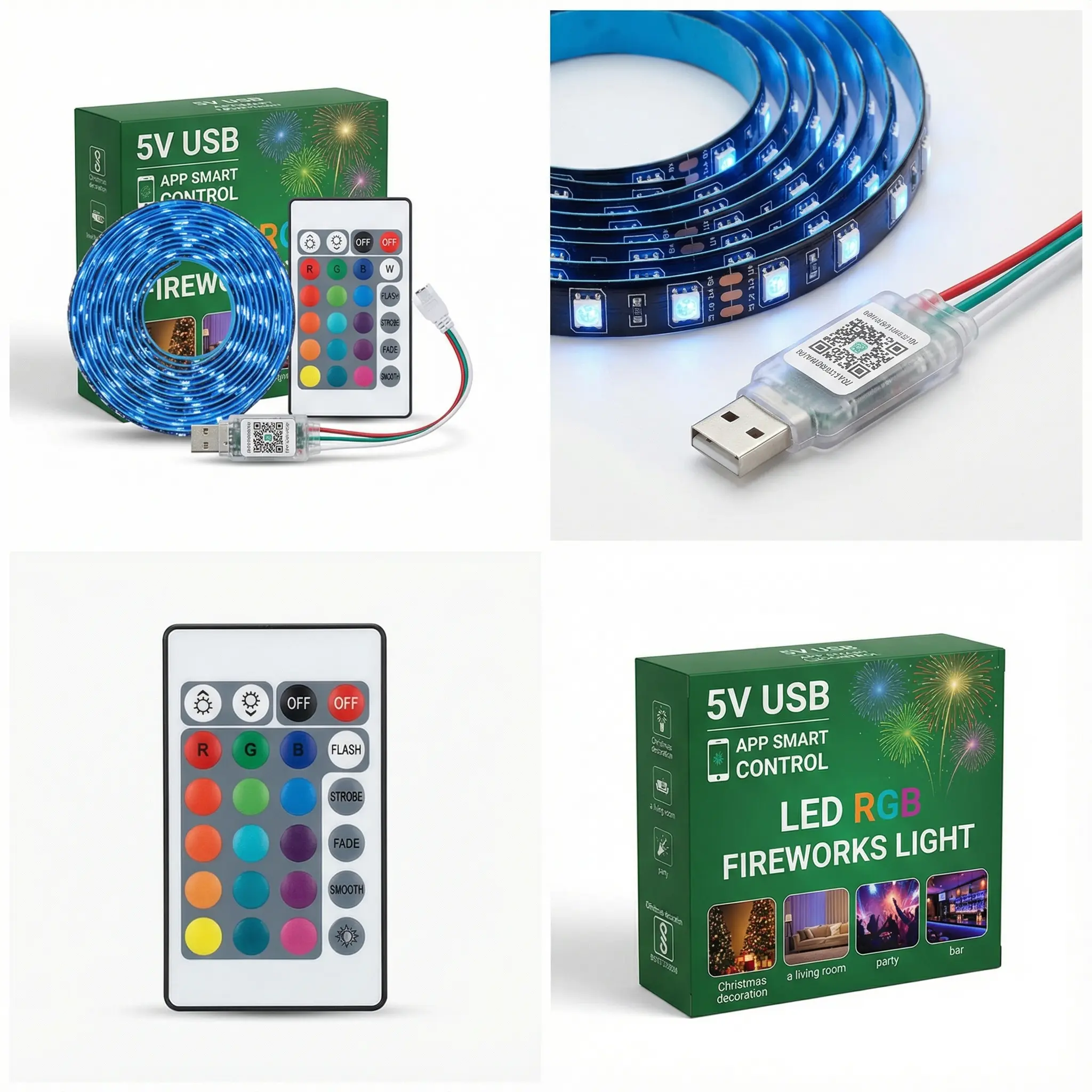 Pixel LED Fire Works all